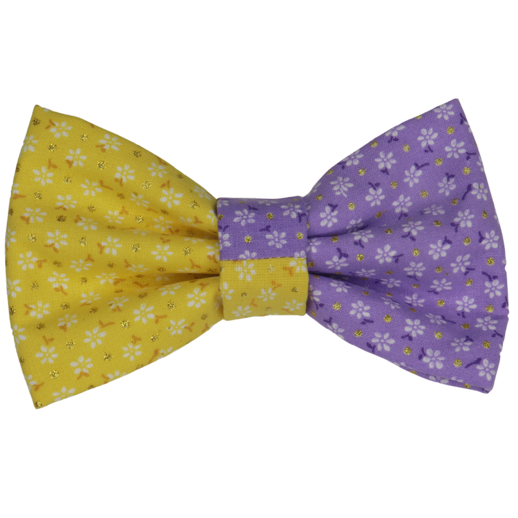 Half n Half Golden Petal Bloom Collection Dog/Cat Bowtie