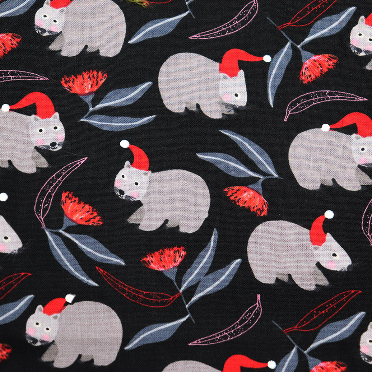 Santa's Wombat Wonderland Dog/Cat Bandana