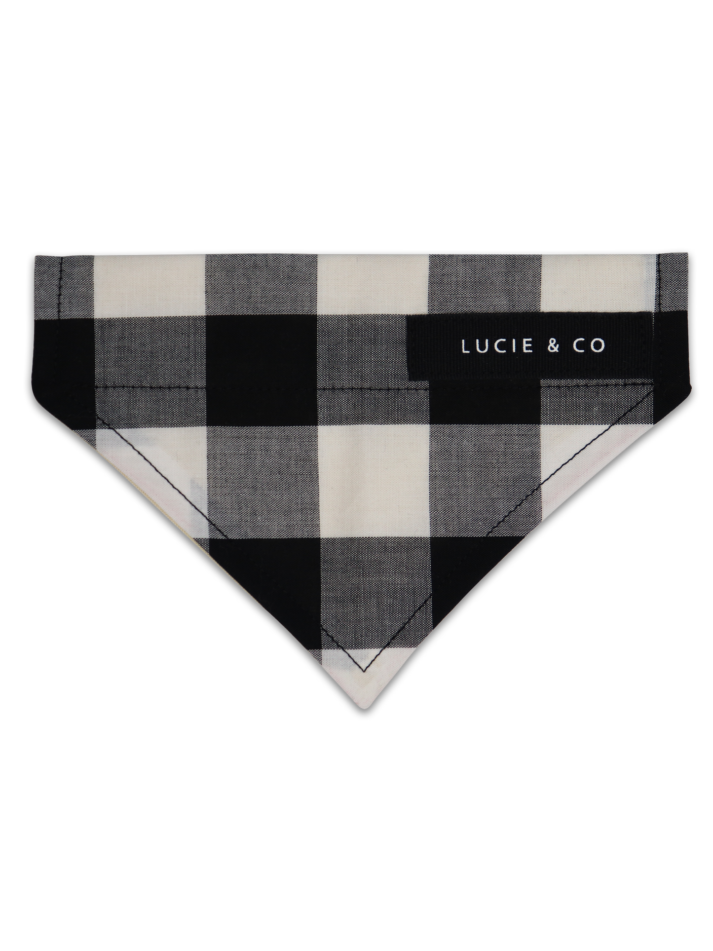 Gingham Heaven in Black Dog/Cat Bandana