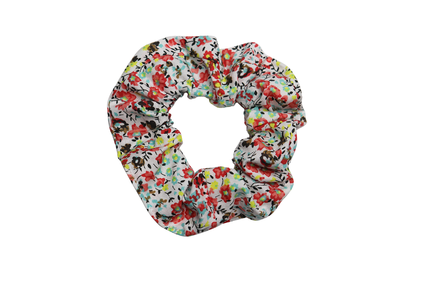 Bright Floral Scrunchie