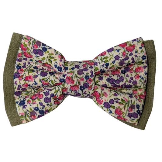 Meadow Bloom Dog/Cat Double Bowtie