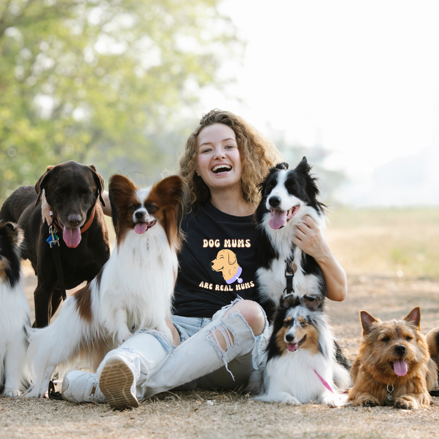 Dog Mums are Real Mums Graphic Tee