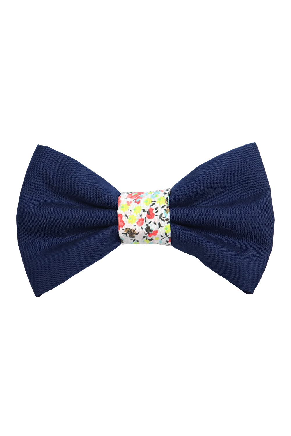 Navy Bright Floral Dog/Cat Bowtie