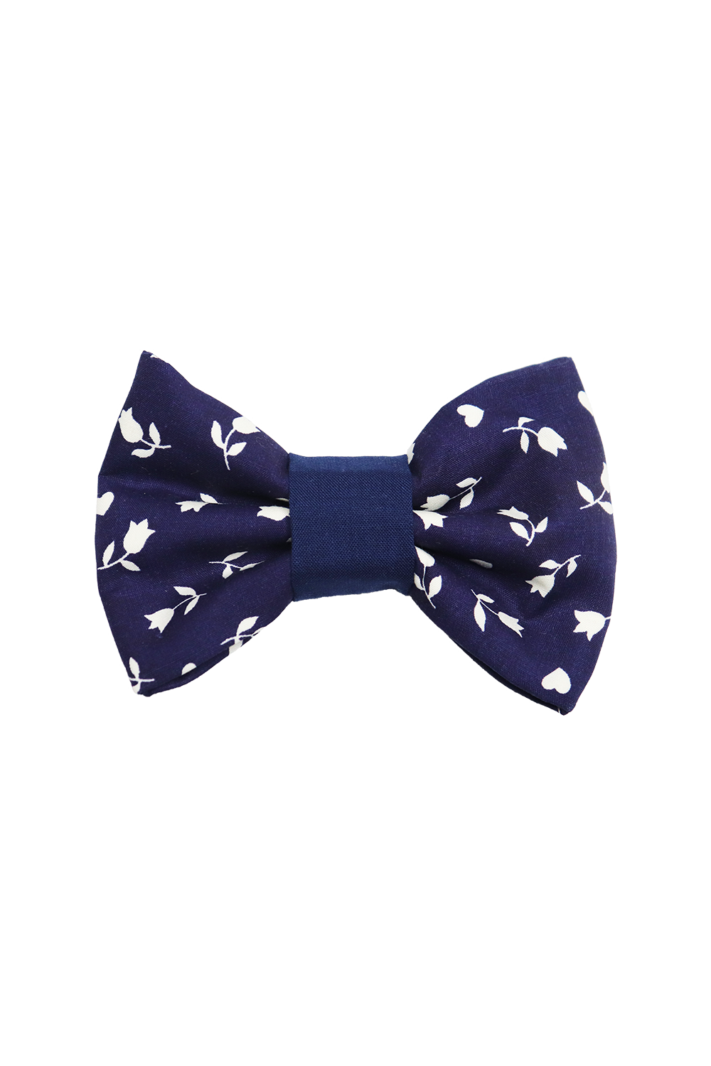 Navy Blue Floral Dog/Cat Bowtie