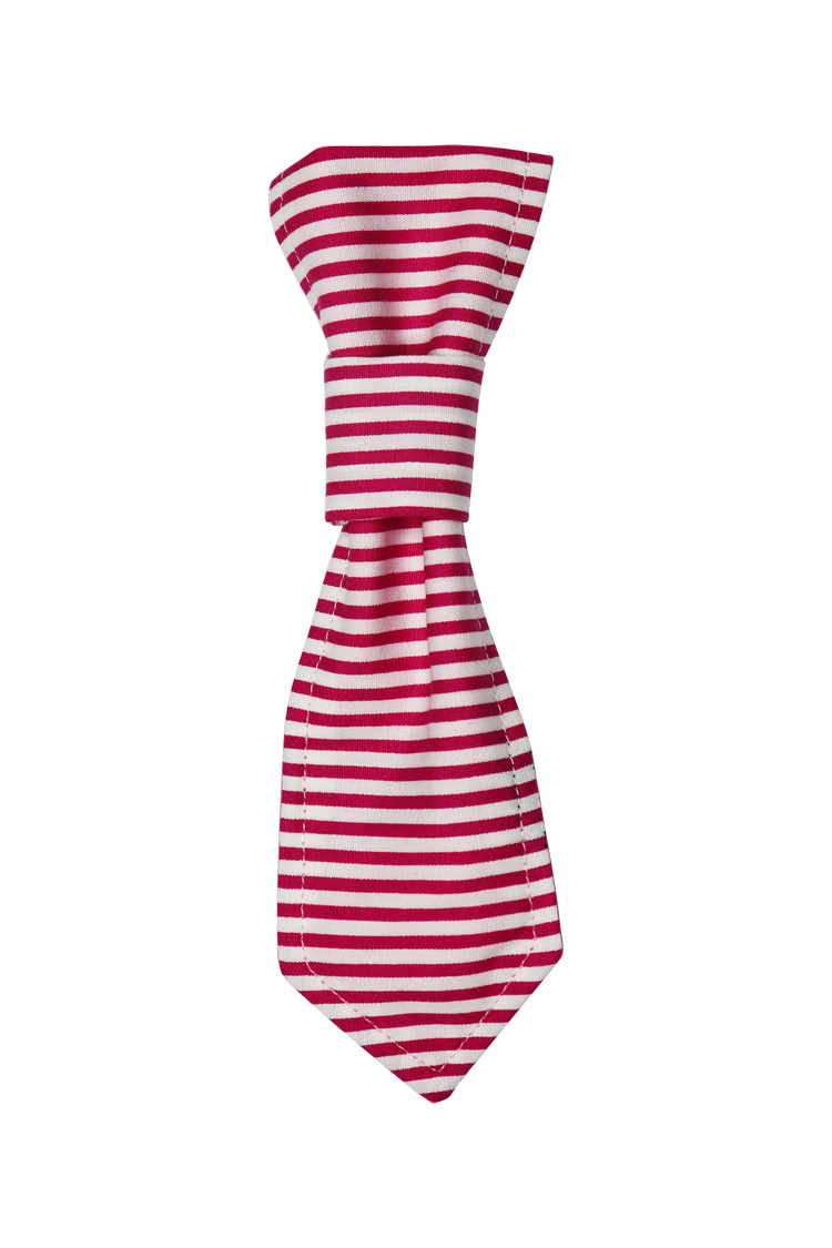 Pink Stripes Reversible Dog Necktie